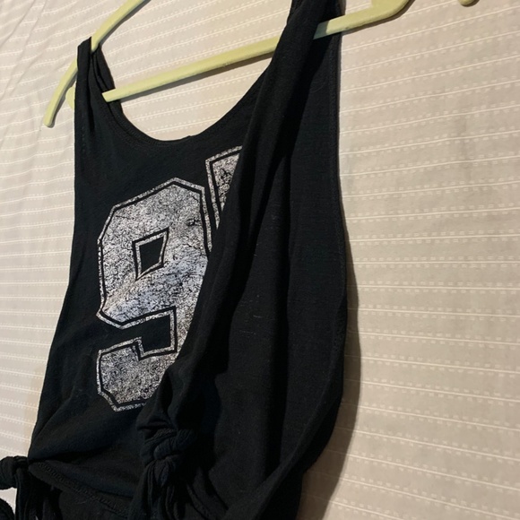 Bluenotes black cropped tank top - Picture 2 of 3
